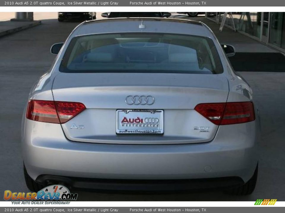 2010 Audi A5 2.0T quattro Coupe Ice Silver Metallic / Light Gray Photo #9