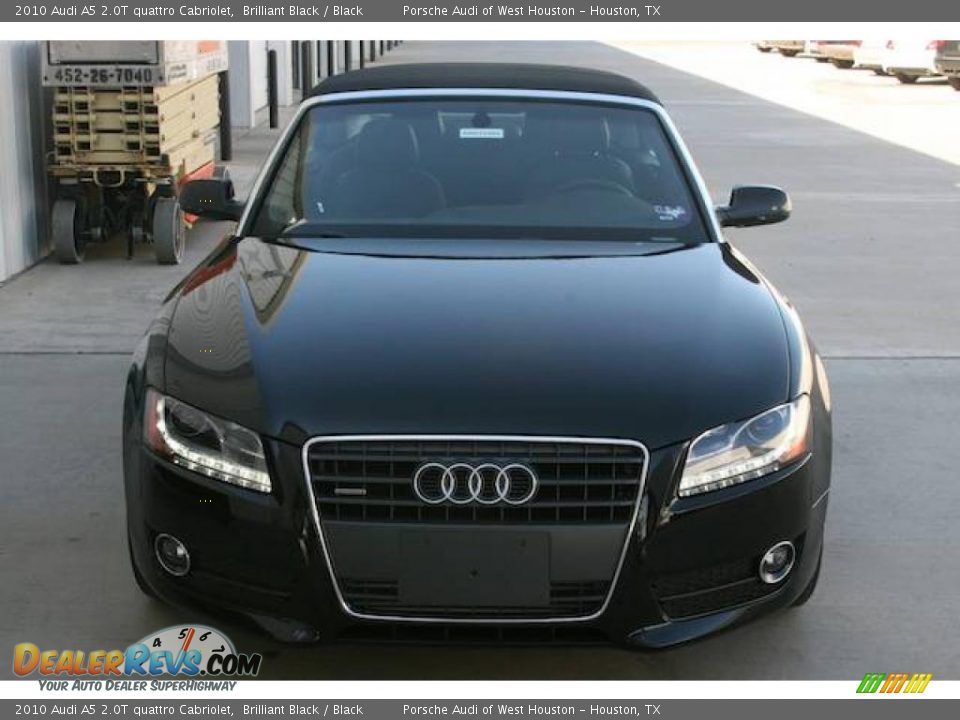2010 Audi A5 2.0T quattro Cabriolet Brilliant Black / Black Photo #12