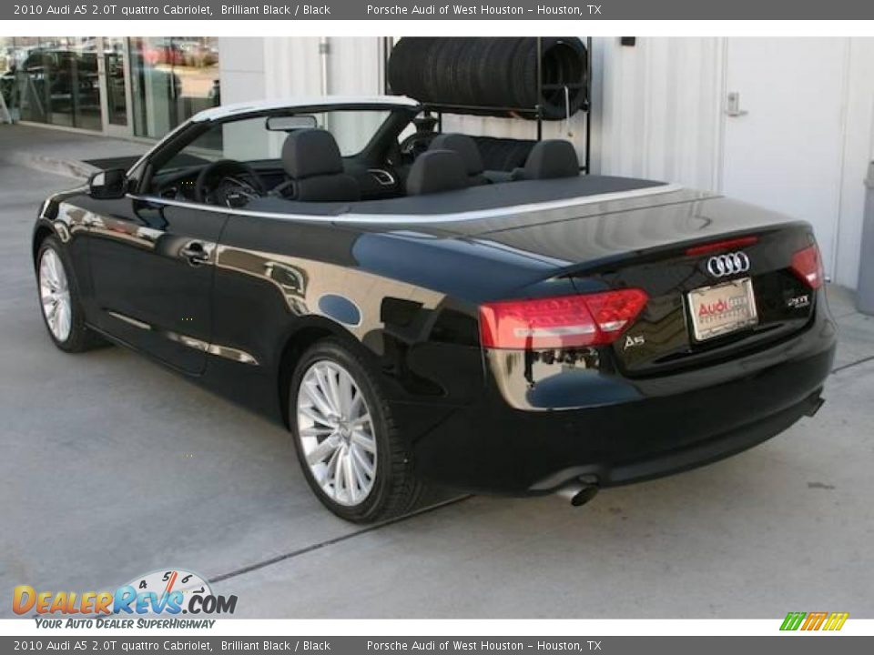 2010 Audi A5 2.0T quattro Cabriolet Brilliant Black / Black Photo #13