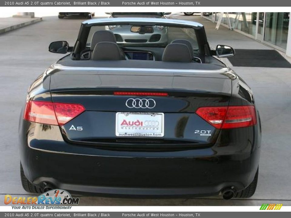 2010 Audi A5 2.0T quattro Cabriolet Brilliant Black / Black Photo #14
