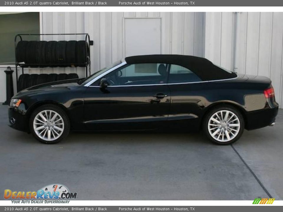 2010 Audi A5 2.0T quattro Cabriolet Brilliant Black / Black Photo #15