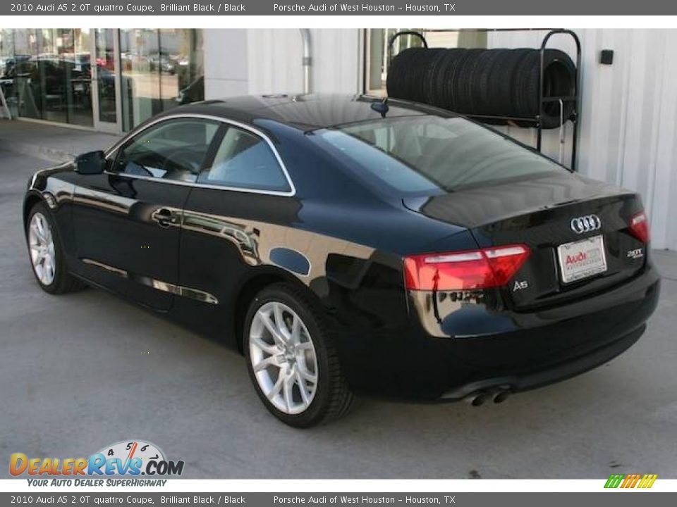 2010 Audi A5 2.0T quattro Coupe Brilliant Black / Black Photo #3