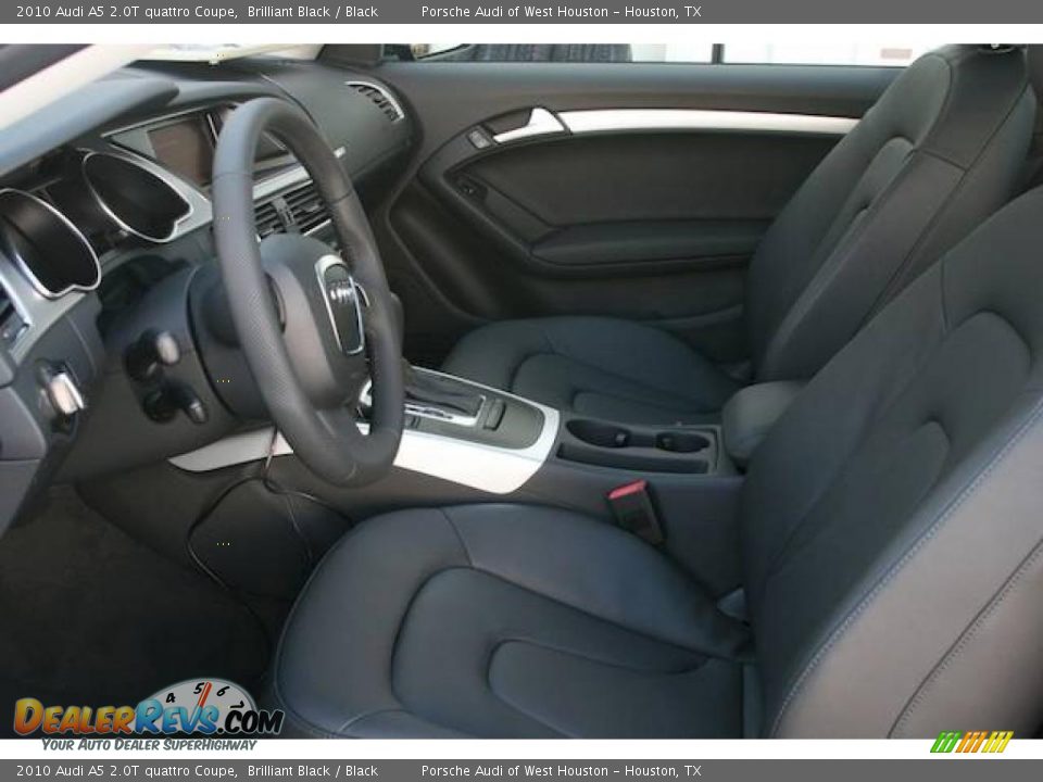 2010 Audi A5 2.0T quattro Coupe Brilliant Black / Black Photo #4