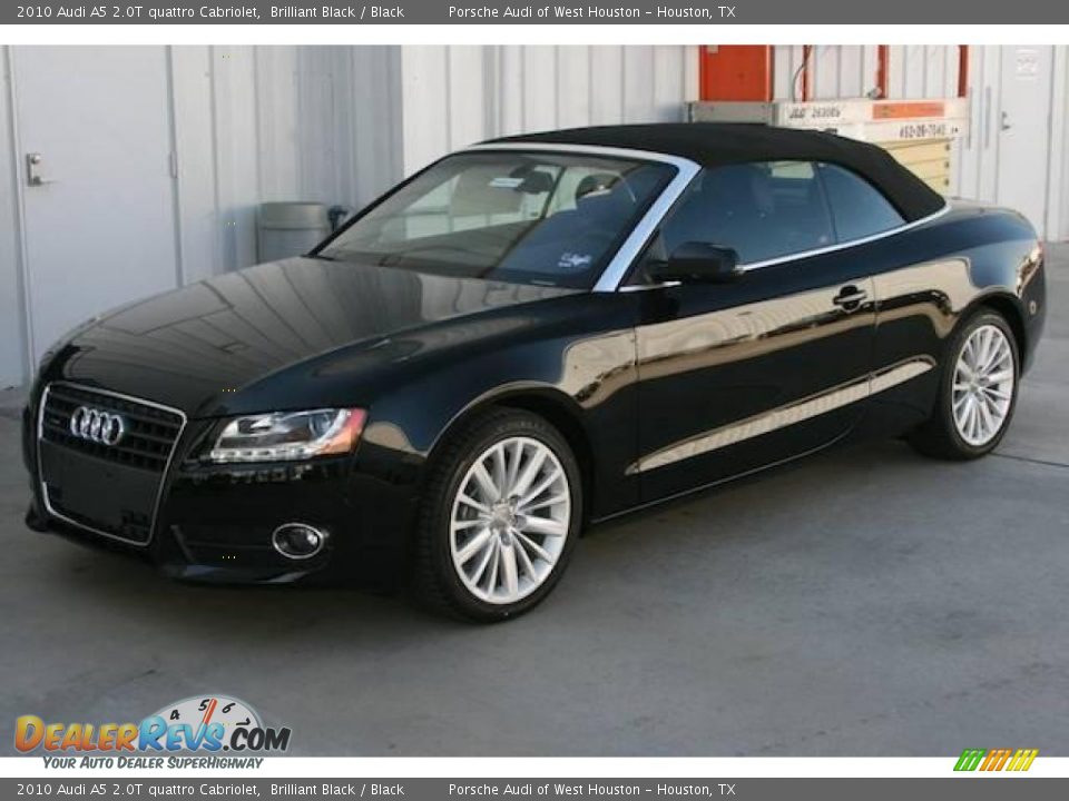2010 Audi A5 2.0T quattro Cabriolet Brilliant Black / Black Photo #18
