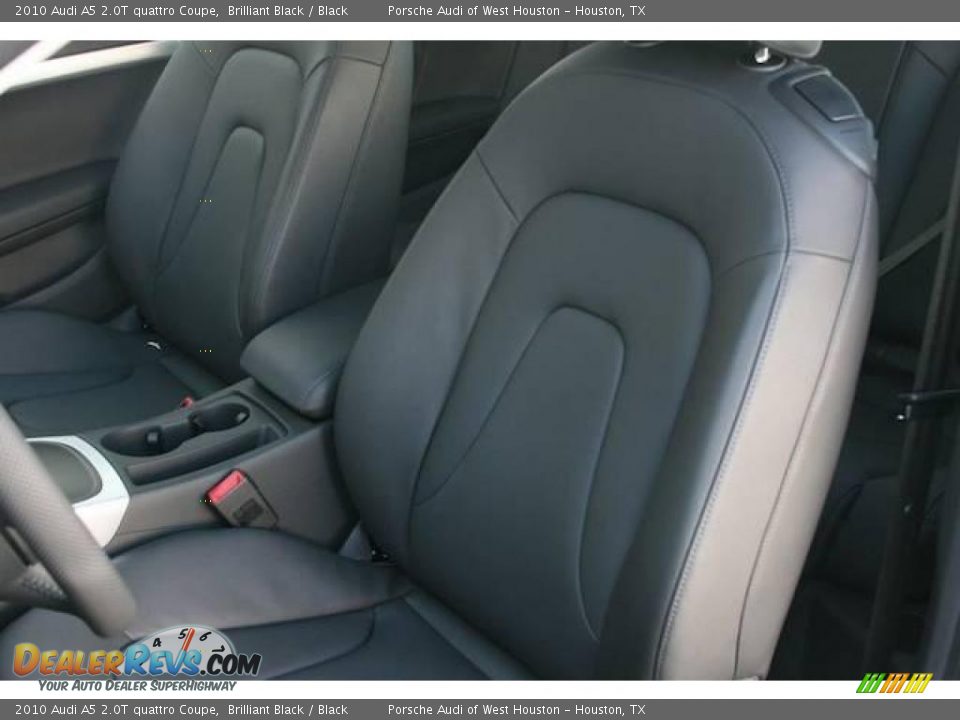 2010 Audi A5 2.0T quattro Coupe Brilliant Black / Black Photo #6