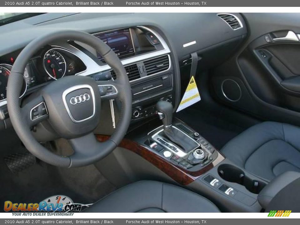 2010 Audi A5 2.0T quattro Cabriolet Brilliant Black / Black Photo #19