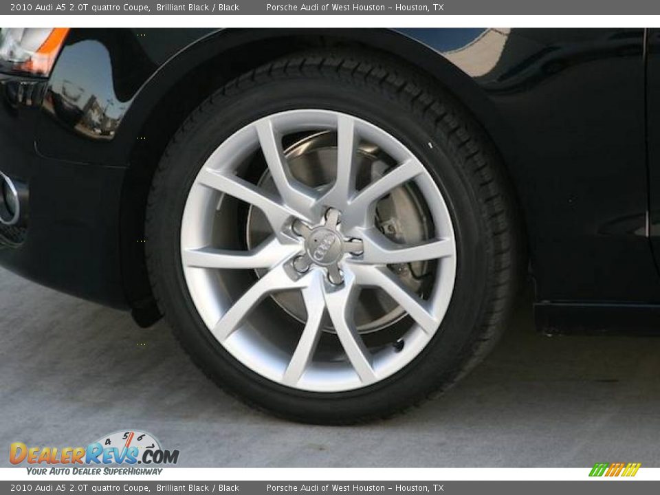 2010 Audi A5 2.0T quattro Coupe Brilliant Black / Black Photo #9