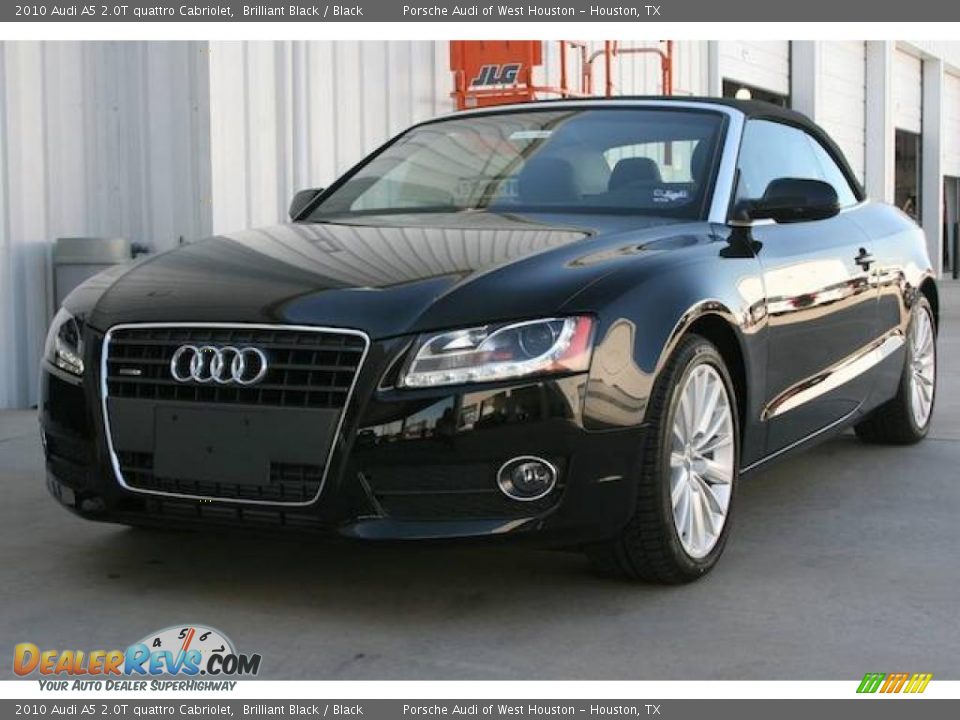 2010 Audi A5 2.0T quattro Cabriolet Brilliant Black / Black Photo #20