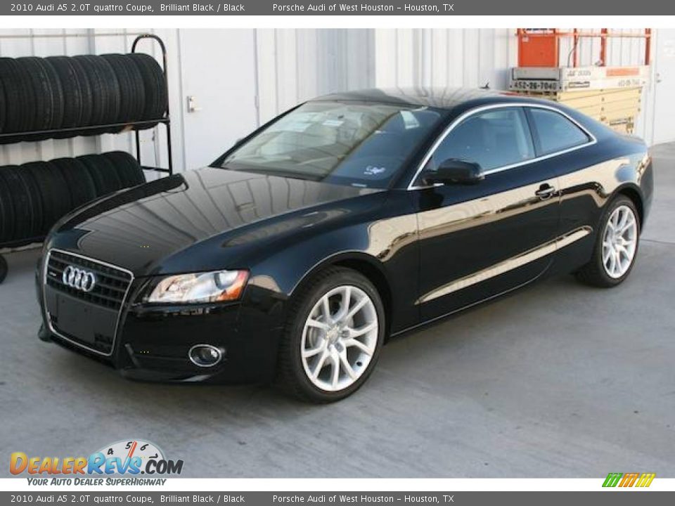 2010 Audi A5 2.0T quattro Coupe Brilliant Black / Black Photo #10