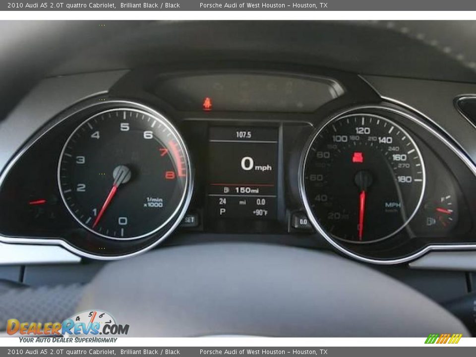2010 Audi A5 2.0T quattro Cabriolet Brilliant Black / Black Photo #25