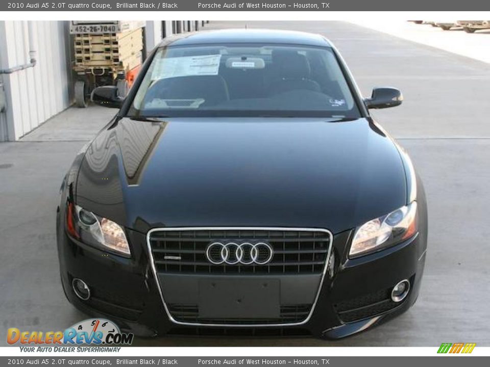 2010 Audi A5 2.0T quattro Coupe Brilliant Black / Black Photo #14