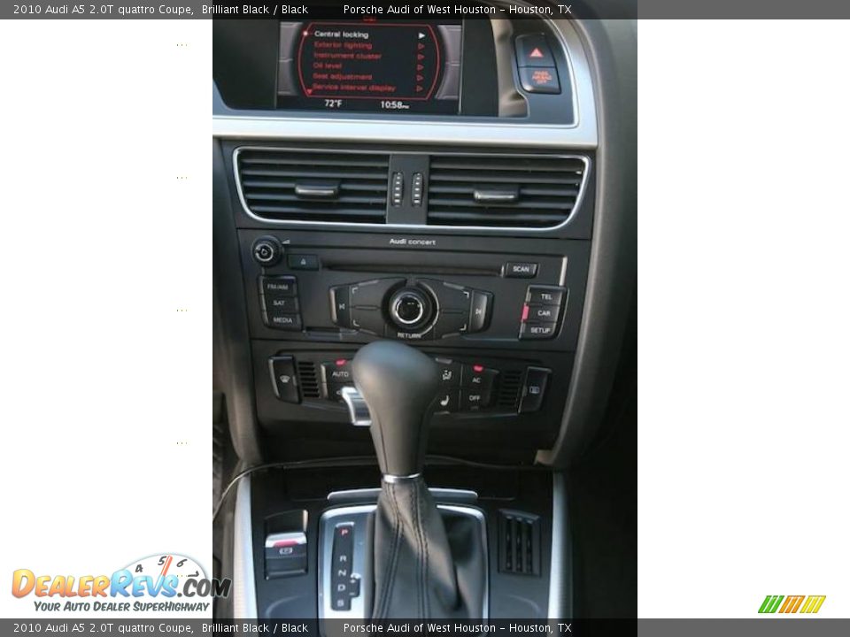 2010 Audi A5 2.0T quattro Coupe Brilliant Black / Black Photo #15