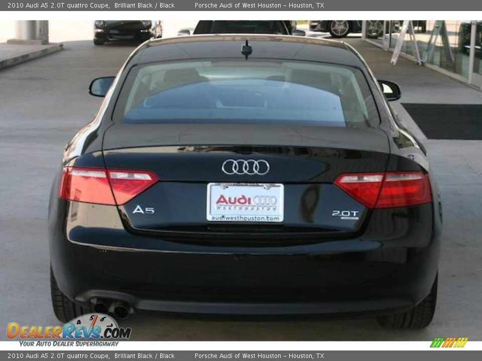 2010 Audi A5 2.0T quattro Coupe Brilliant Black / Black Photo #16