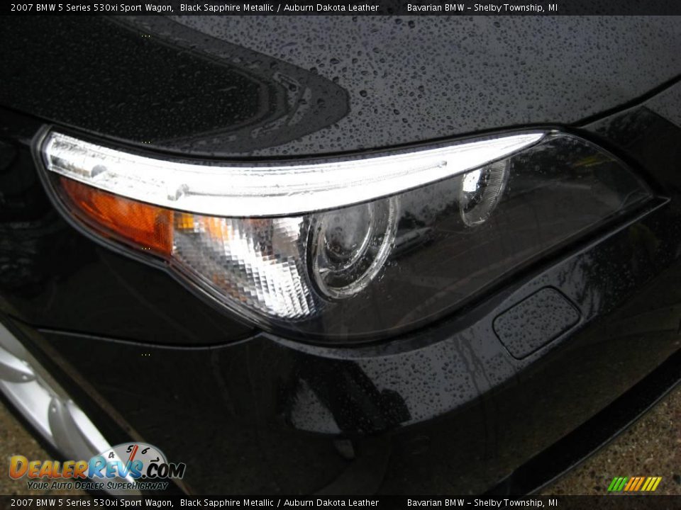 2007 BMW 5 Series 530xi Sport Wagon Black Sapphire Metallic / Auburn Dakota Leather Photo #10