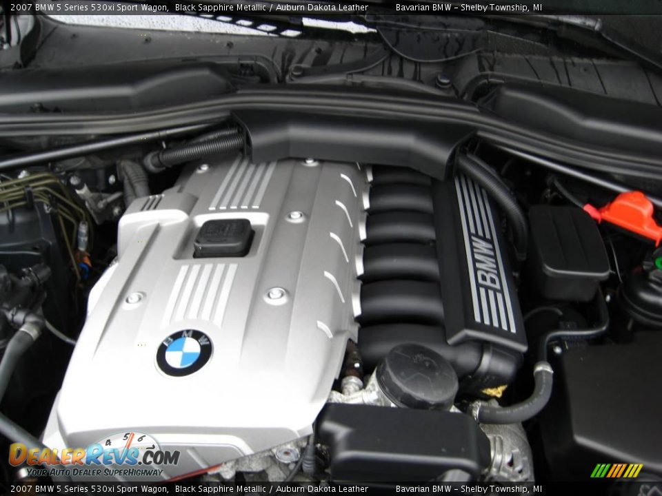 2007 BMW 5 Series 530xi Sport Wagon Black Sapphire Metallic / Auburn Dakota Leather Photo #11