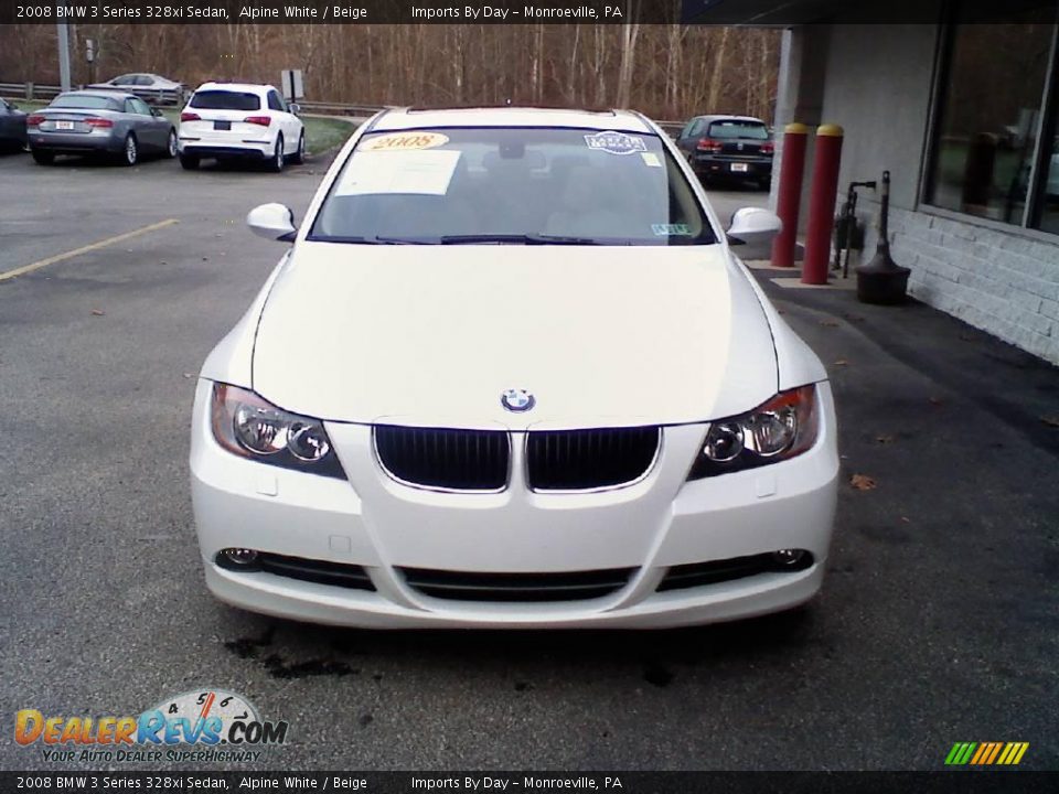 2008 BMW 3 Series 328xi Sedan Alpine White / Beige Photo #3