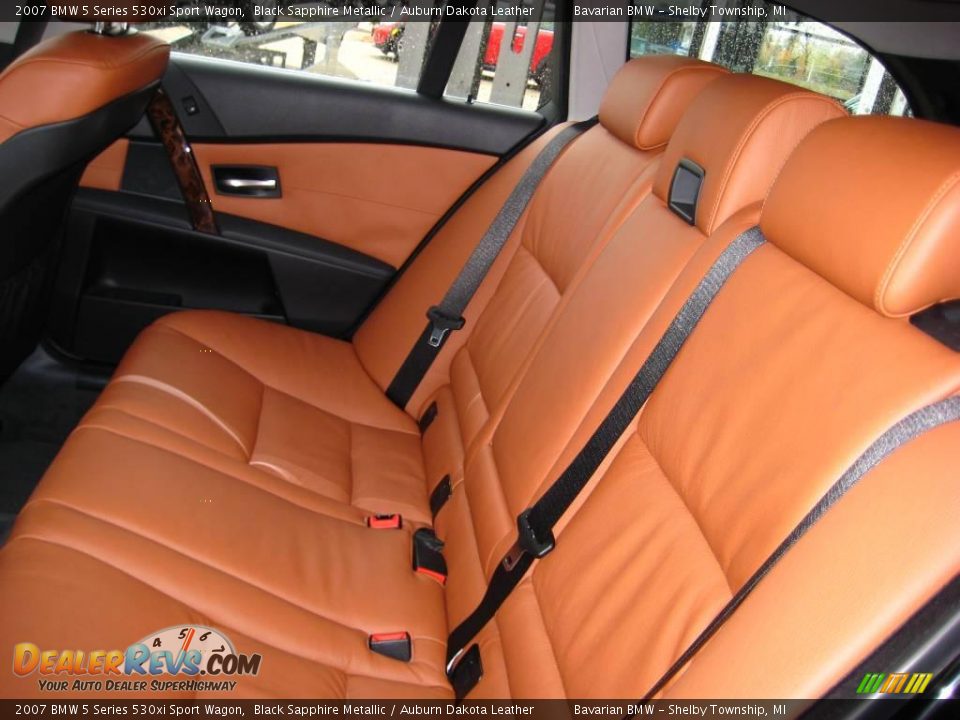 2007 BMW 5 Series 530xi Sport Wagon Black Sapphire Metallic / Auburn Dakota Leather Photo #15