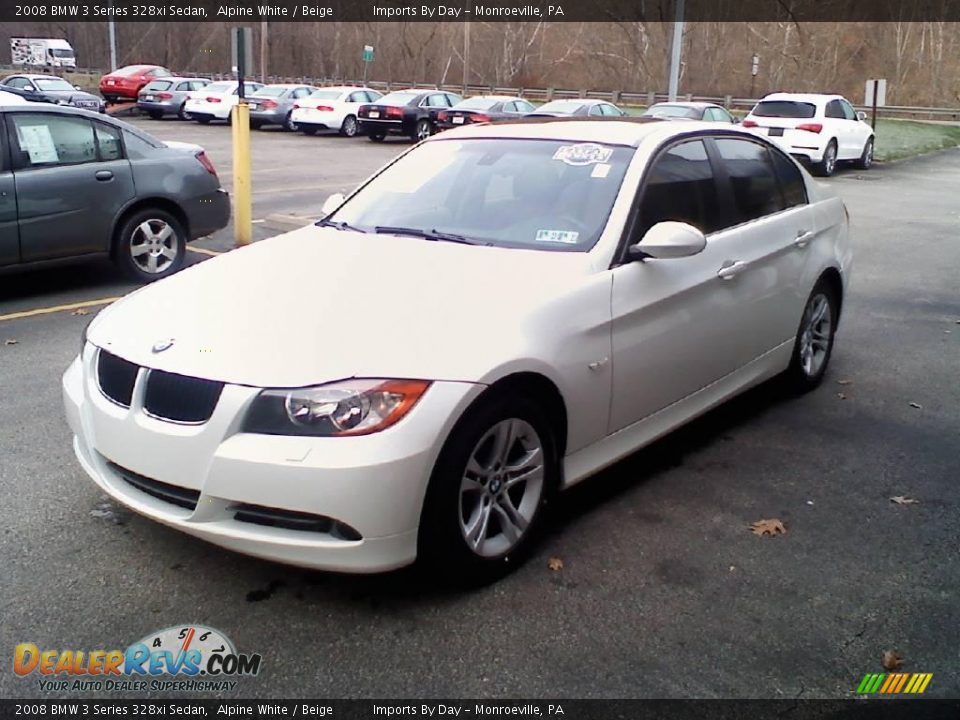 2008 BMW 3 Series 328xi Sedan Alpine White / Beige Photo #4
