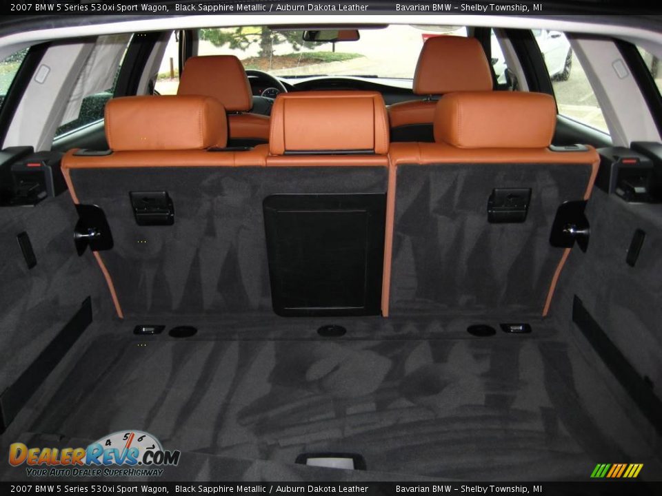 2007 BMW 5 Series 530xi Sport Wagon Black Sapphire Metallic / Auburn Dakota Leather Photo #16