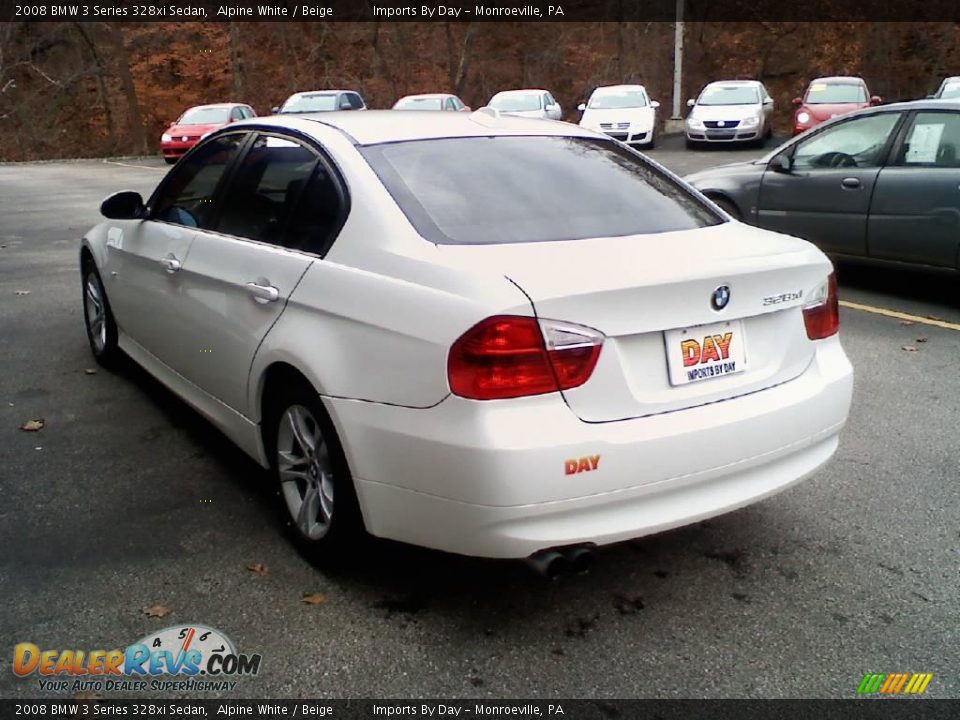 2008 BMW 3 Series 328xi Sedan Alpine White / Beige Photo #5