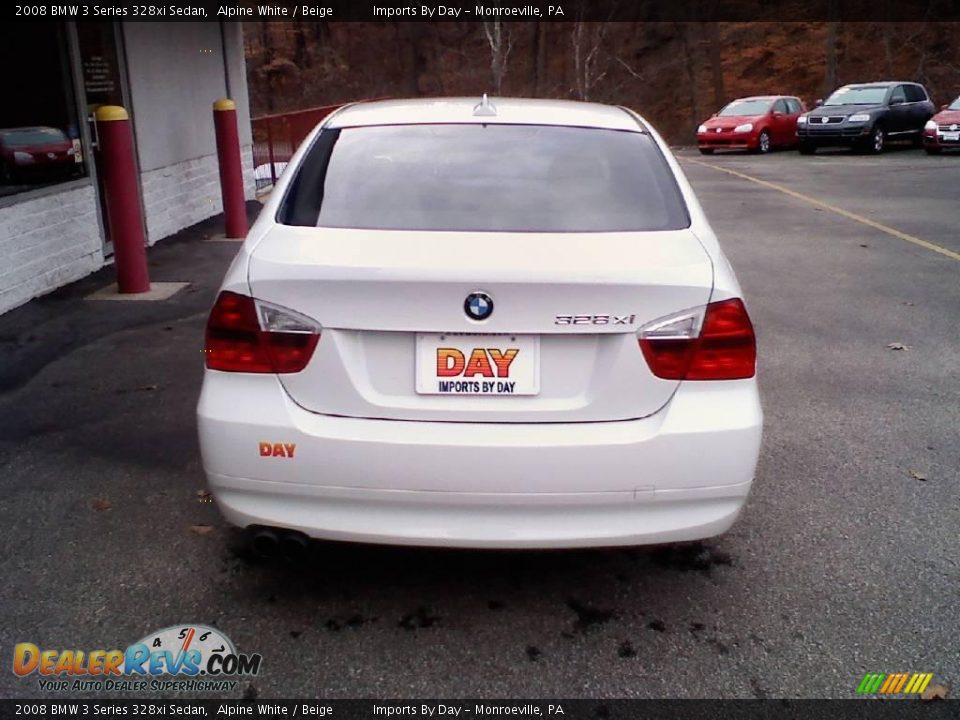 2008 BMW 3 Series 328xi Sedan Alpine White / Beige Photo #6
