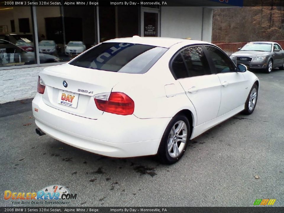 2008 BMW 3 Series 328xi Sedan Alpine White / Beige Photo #7