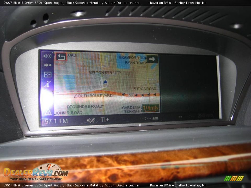 2007 BMW 5 Series 530xi Sport Wagon Black Sapphire Metallic / Auburn Dakota Leather Photo #20