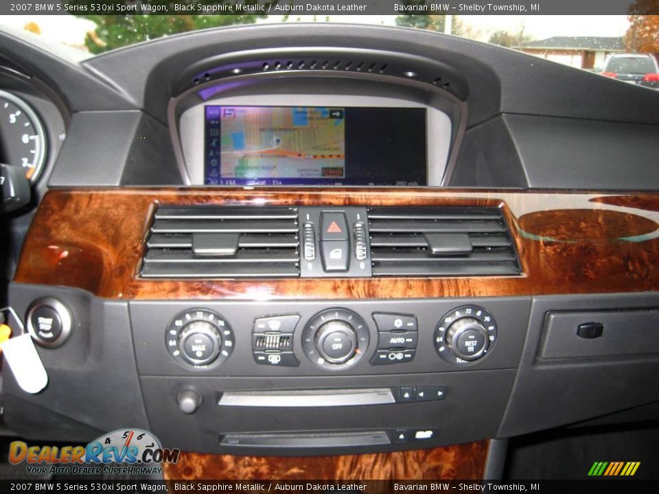 2007 BMW 5 Series 530xi Sport Wagon Black Sapphire Metallic / Auburn Dakota Leather Photo #21
