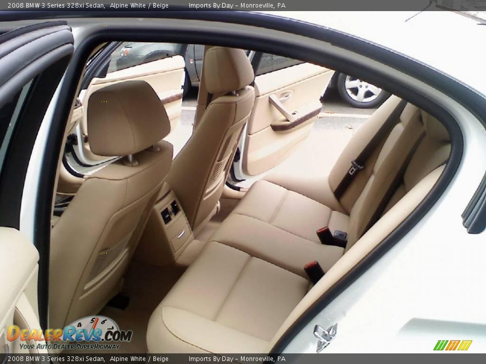 2008 BMW 3 Series 328xi Sedan Alpine White / Beige Photo #9