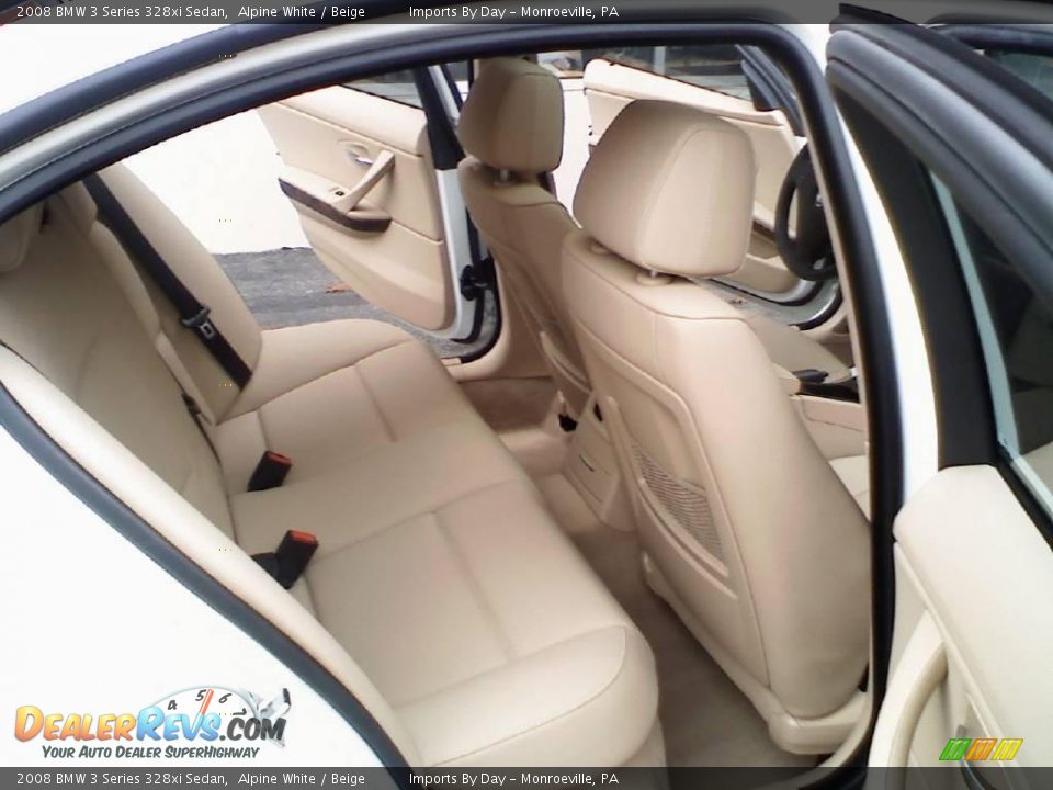 2008 BMW 3 Series 328xi Sedan Alpine White / Beige Photo #10