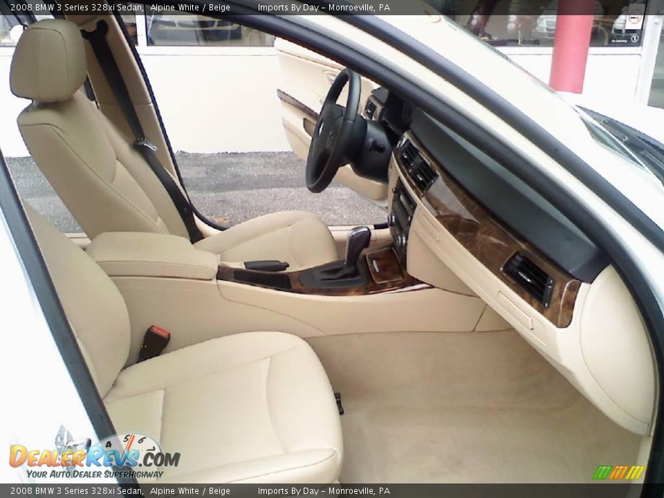 2008 BMW 3 Series 328xi Sedan Alpine White / Beige Photo #11