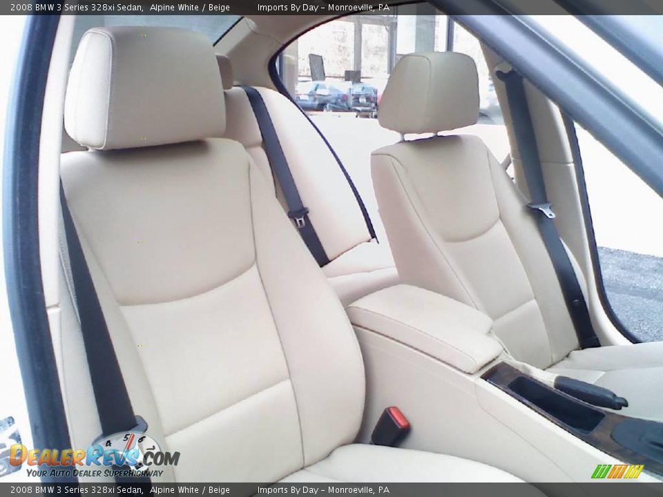 2008 BMW 3 Series 328xi Sedan Alpine White / Beige Photo #12