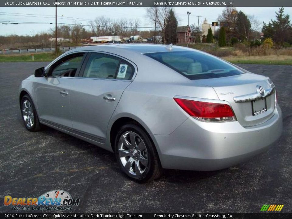 2010 Buick LaCrosse CXL Quicksilver Metallic / Dark Titanium/Light Titanium Photo #4