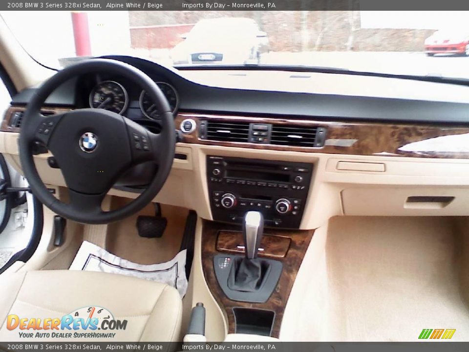 2008 BMW 3 Series 328xi Sedan Alpine White / Beige Photo #13