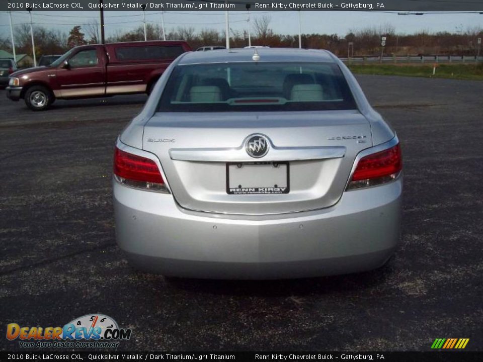 2010 Buick LaCrosse CXL Quicksilver Metallic / Dark Titanium/Light Titanium Photo #7