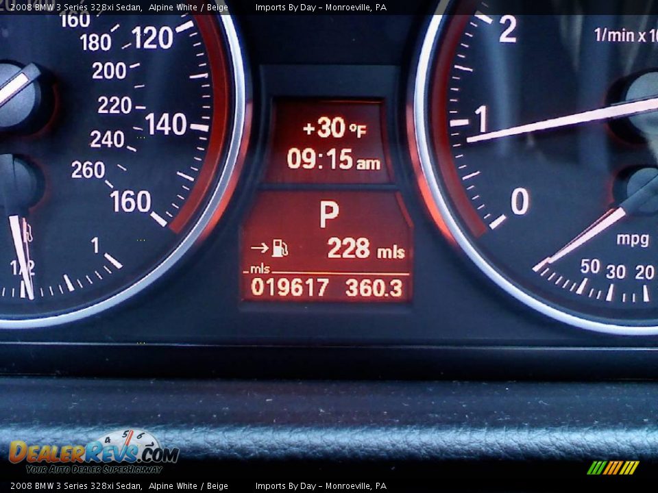2008 BMW 3 Series 328xi Sedan Alpine White / Beige Photo #21