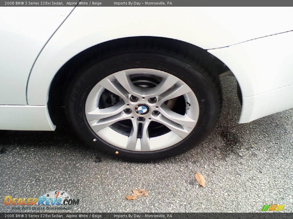 2008 BMW 3 Series 328xi Sedan Alpine White / Beige Photo #22