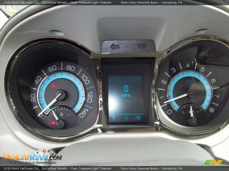 2010 Buick LaCrosse CXL Quicksilver Metallic / Dark Titanium/Light Titanium Photo #21