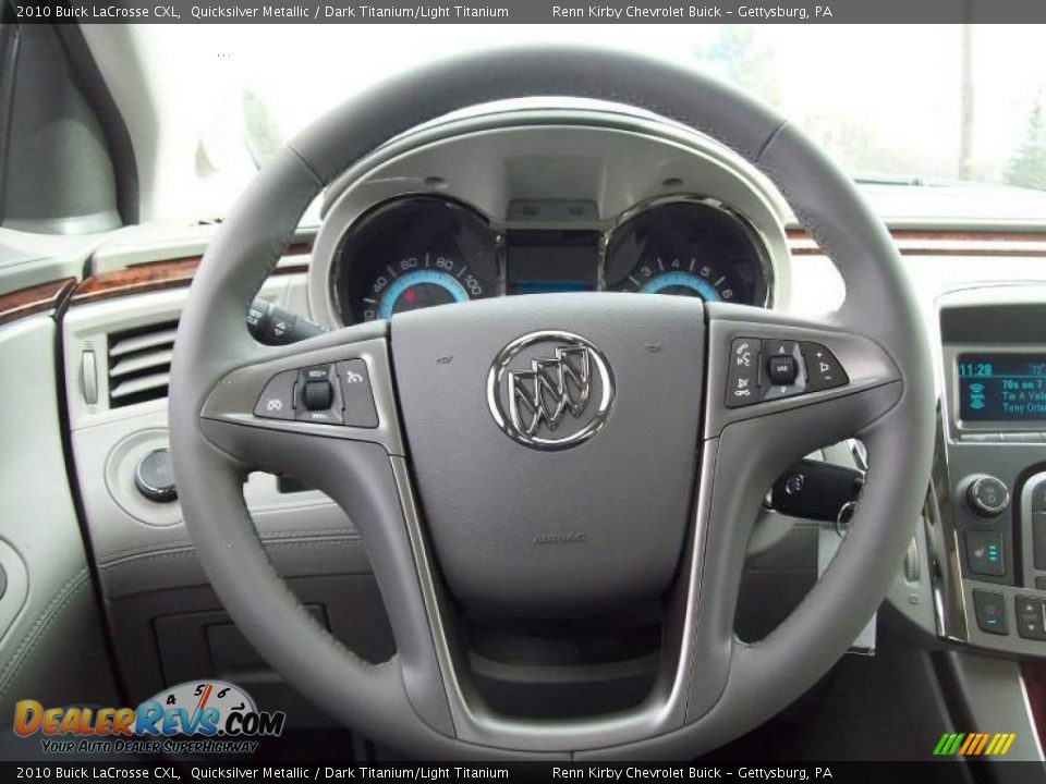 2010 Buick LaCrosse CXL Quicksilver Metallic / Dark Titanium/Light Titanium Photo #22
