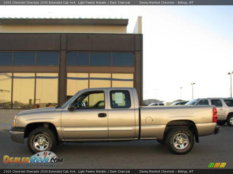 2003 Chevrolet Silverado 1500 Extended Cab 4x4 Light Pewter Metallic / Dark Charcoal Photo #1