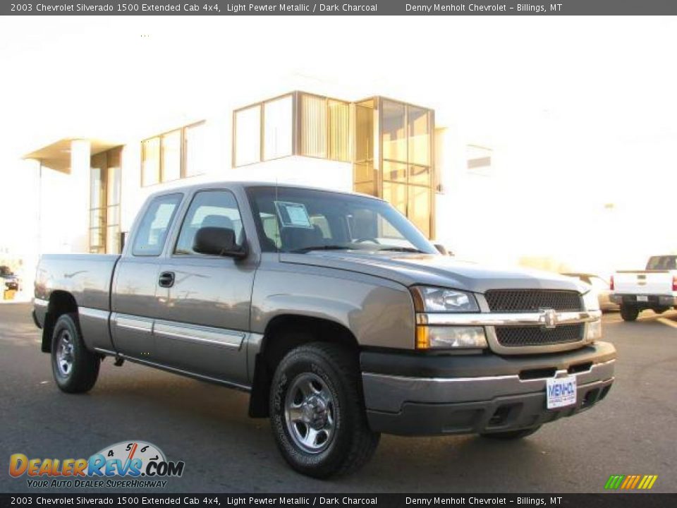2003 Chevrolet Silverado 1500 Extended Cab 4x4 Light Pewter Metallic / Dark Charcoal Photo #3