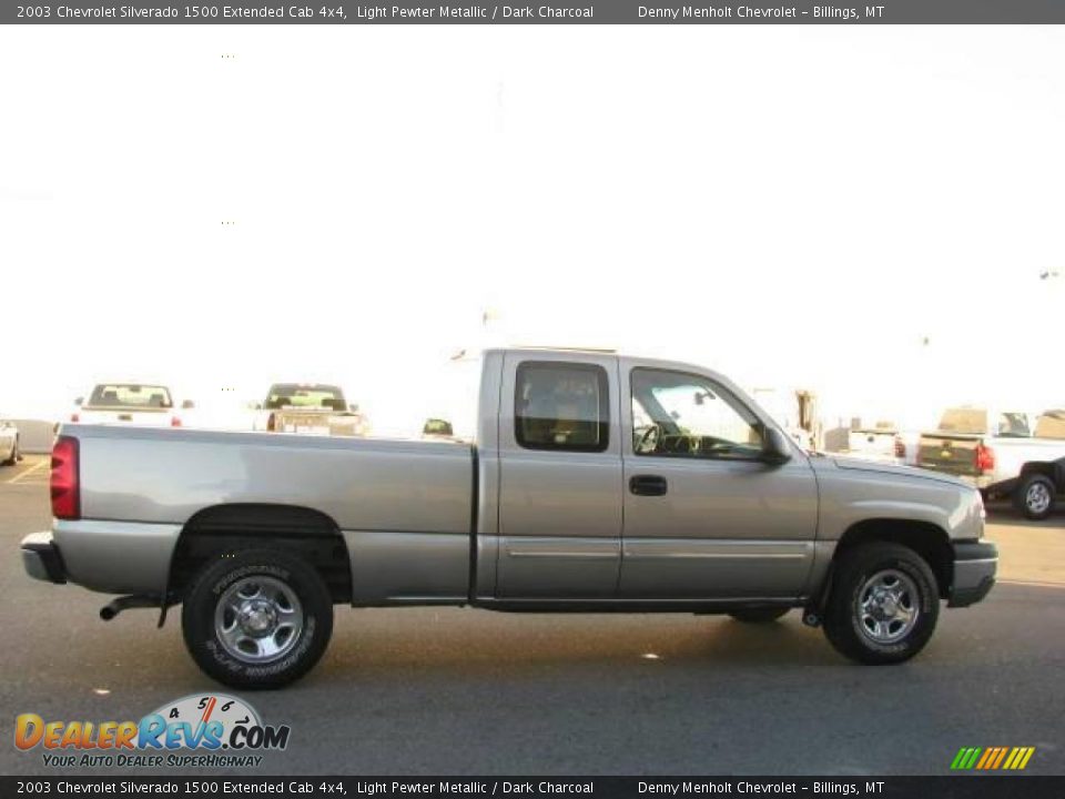 2003 Chevrolet Silverado 1500 Extended Cab 4x4 Light Pewter Metallic / Dark Charcoal Photo #4