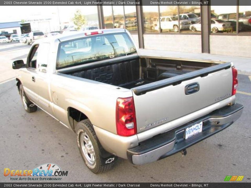 2003 Chevrolet Silverado 1500 Extended Cab 4x4 Light Pewter Metallic / Dark Charcoal Photo #6
