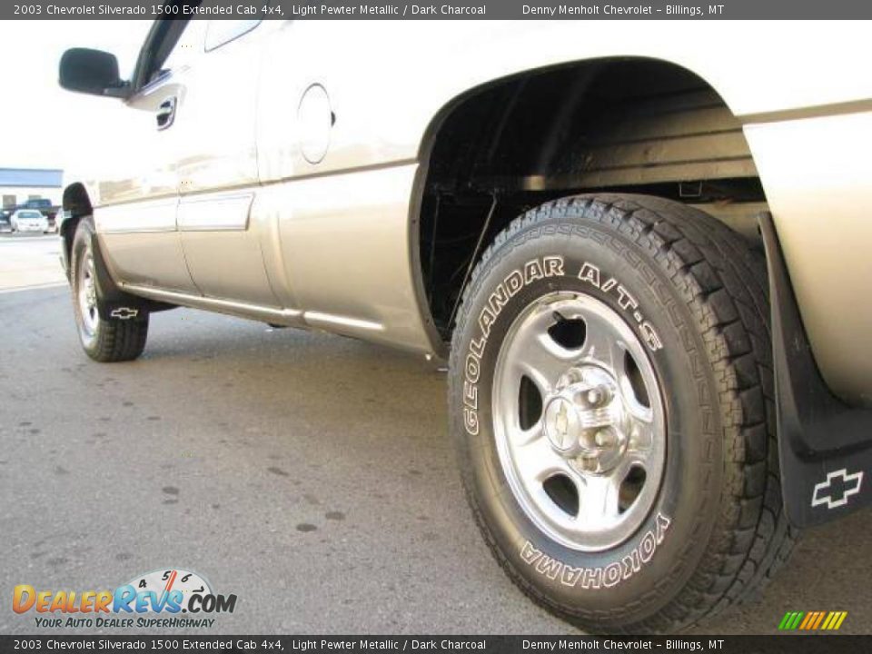 2003 Chevrolet Silverado 1500 Extended Cab 4x4 Light Pewter Metallic / Dark Charcoal Photo #7