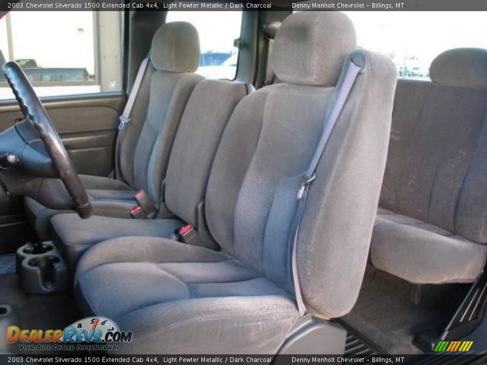 2003 Chevrolet Silverado 1500 Extended Cab 4x4 Light Pewter Metallic / Dark Charcoal Photo #9