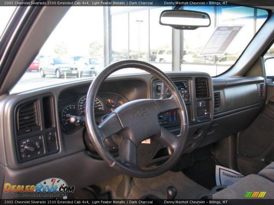 2003 Chevrolet Silverado 1500 Extended Cab 4x4 Light Pewter Metallic / Dark Charcoal Photo #10