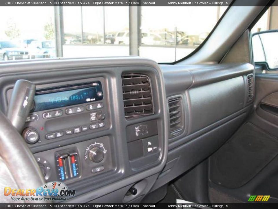 2003 Chevrolet Silverado 1500 Extended Cab 4x4 Light Pewter Metallic / Dark Charcoal Photo #11