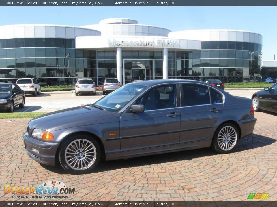 2001 BMW 3 Series 330i Sedan Steel Grey Metallic / Grey Photo #1
