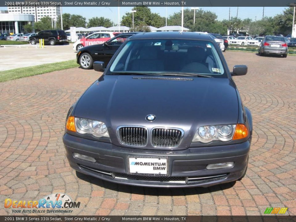 2001 BMW 3 Series 330i Sedan Steel Grey Metallic / Grey Photo #2