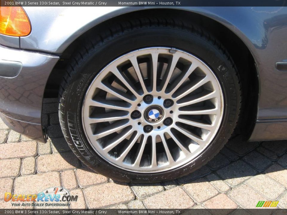 2001 BMW 3 Series 330i Sedan Steel Grey Metallic / Grey Photo #4
